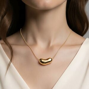 House of Harlow 1960 Gold Bean Necklace